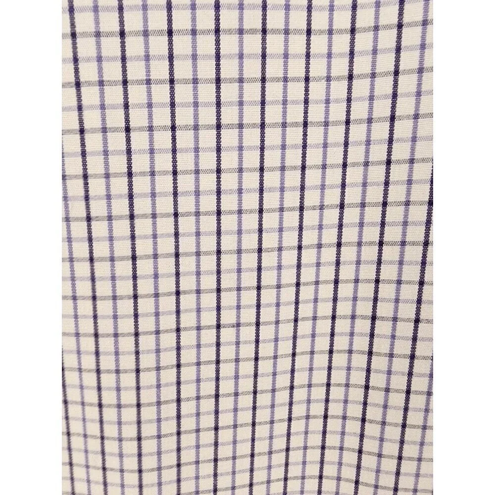 Polo Ralph Lauren Men’s 16.5 32/33 Light Blue Gray White Check Long Sleeve Shirt